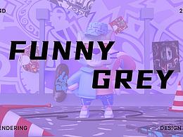 搞怪灰灰IP—3D形象