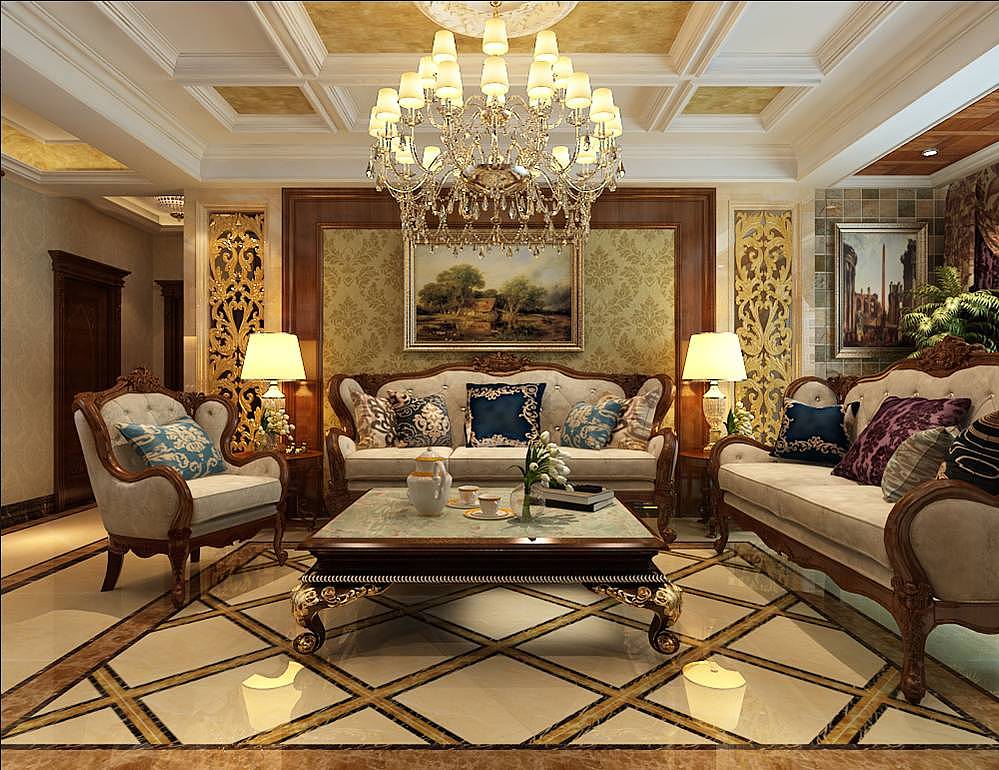 【林荫大院装修】-138㎡-欧式风格