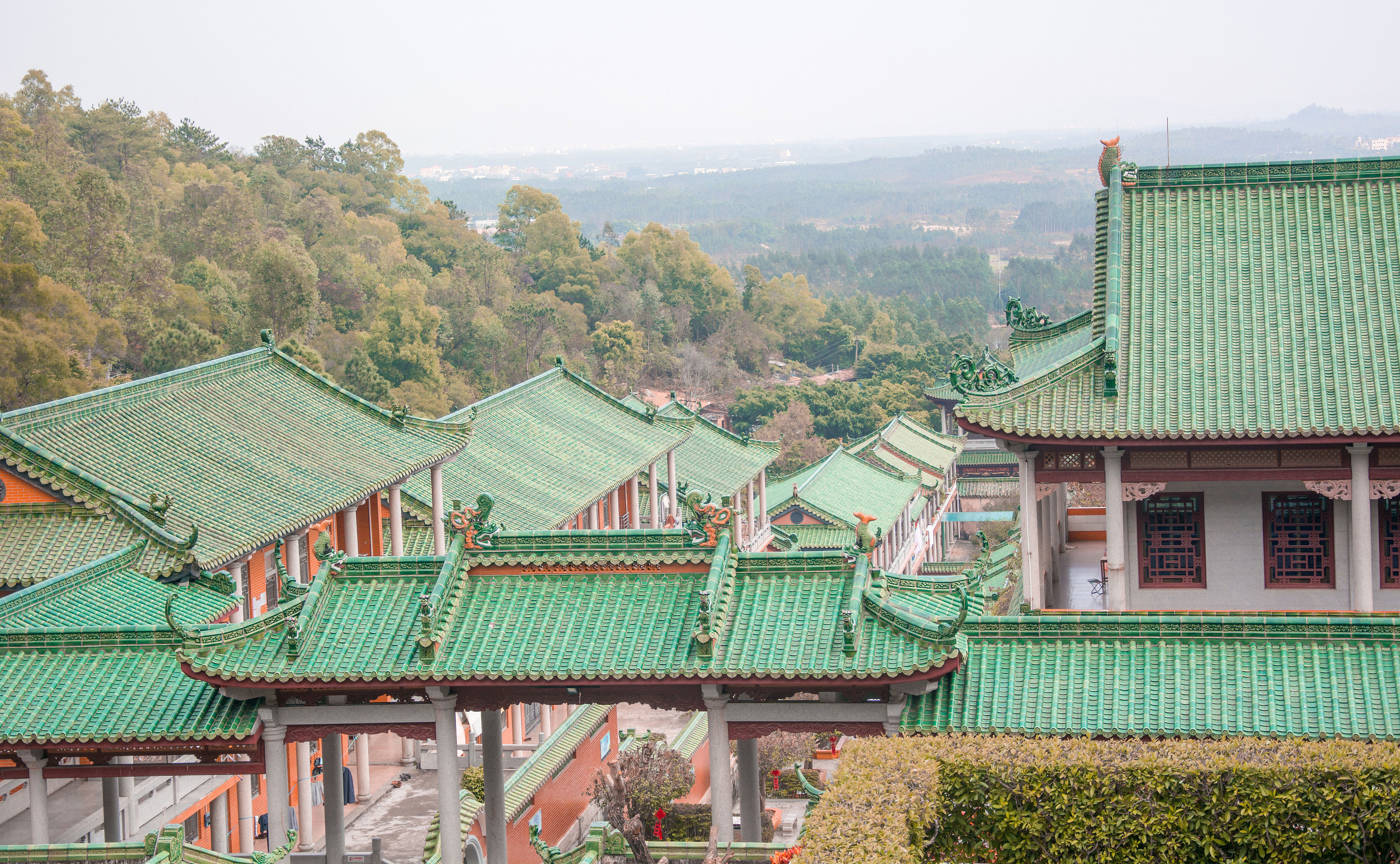 青云山的那些绿瓦红砖