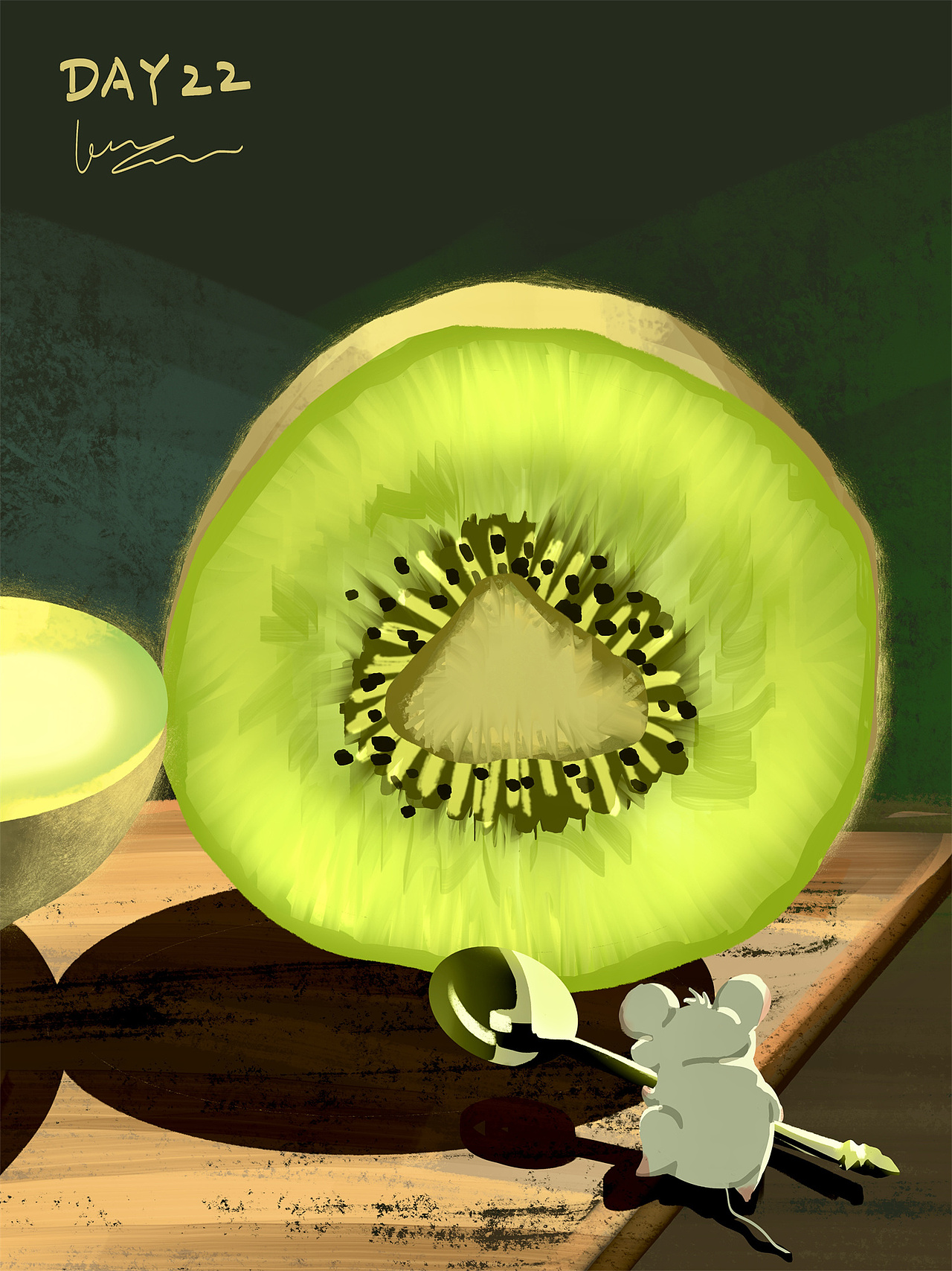 60Days 色彩速涂 | 胖白鼠的日常