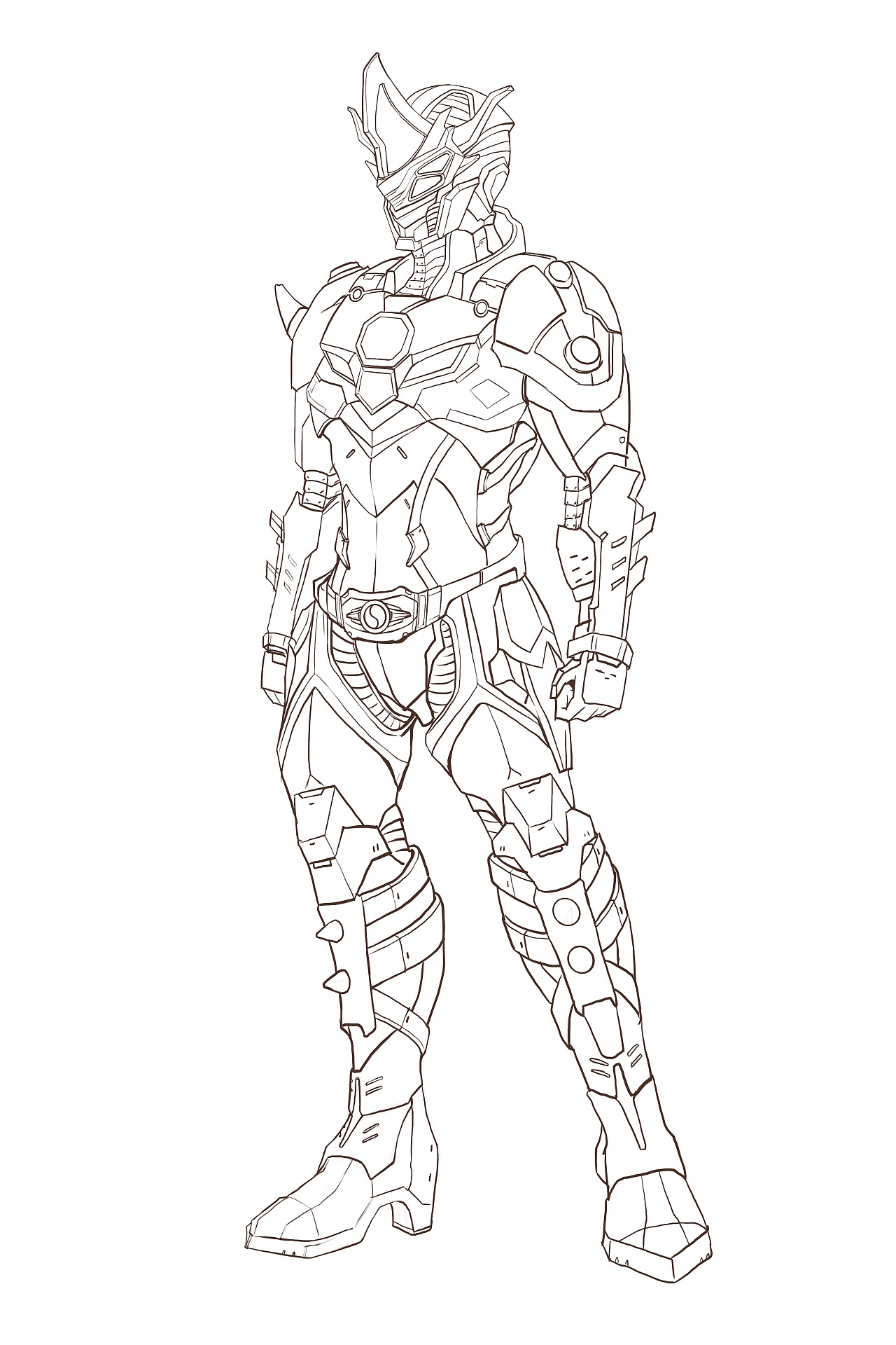 收藏铠甲勇士×机动奥特曼 br> br>灵感来源:黑犀侠/机动奥特曼 br>