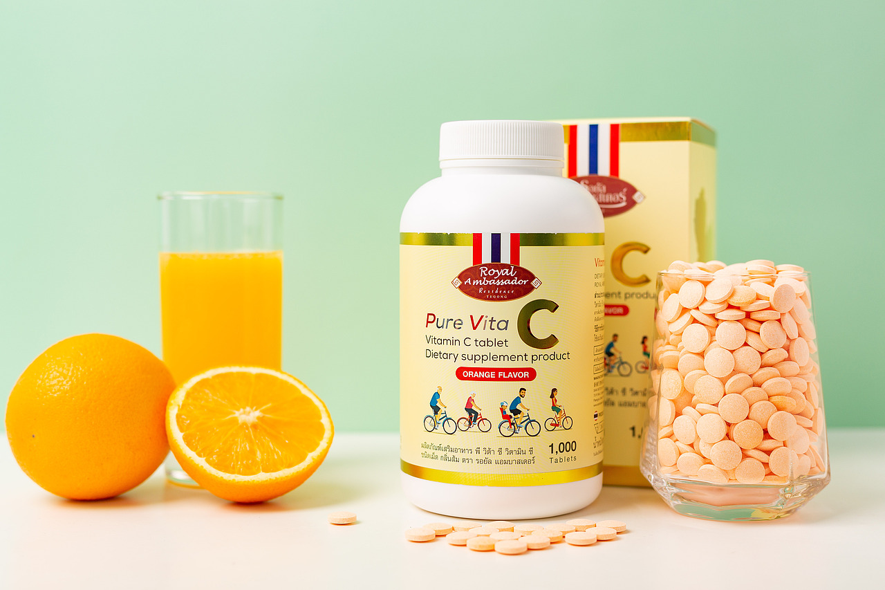 Pure Vita香橙味维生素C压片糖果（图ZMjE3NDY2NjIw） - 产品摄影 - 站酷设计师有间图片社原创素材 - 站酷ZCOOL