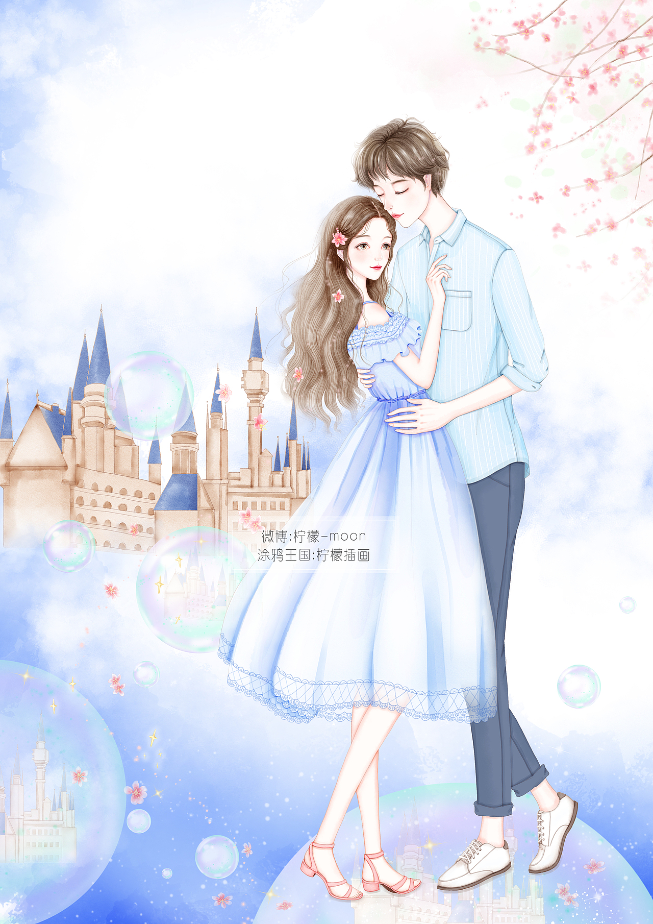 最近画的一些言情小说封面和内插~~