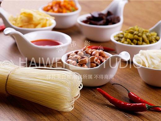 螺蛳粉成品拍摄配料辅料