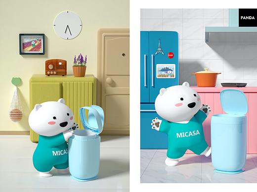 MICASA ✖ 熊猫视觉 | 智能感应踢踢桶三维建模