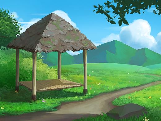 自然景练习（个人主页-ZNTA4MTI2OTY=） - 游戏原画 - 站酷设计师东华拾一原创素材 - 站酷ZCOOL