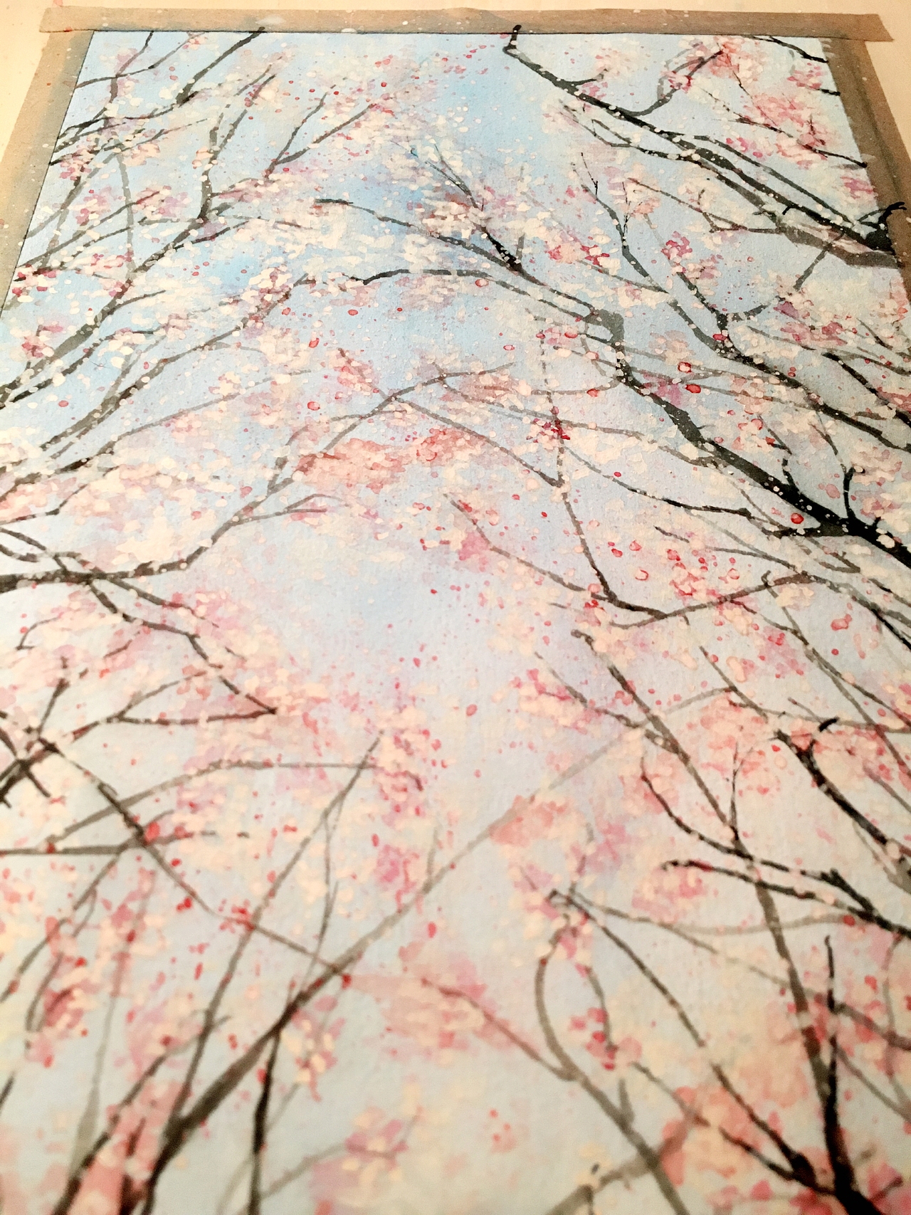 水彩画法探索。画樱（图ZNDIxOTI5NjQ=） - 绘画 - 站酷设计师tb_4026605原创素材 - 站酷ZCOOL