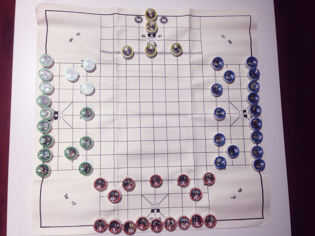 手动挡之自制三国演弈棋贴纸