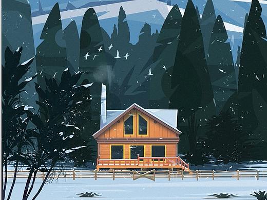 Snow Village 雪景乡村