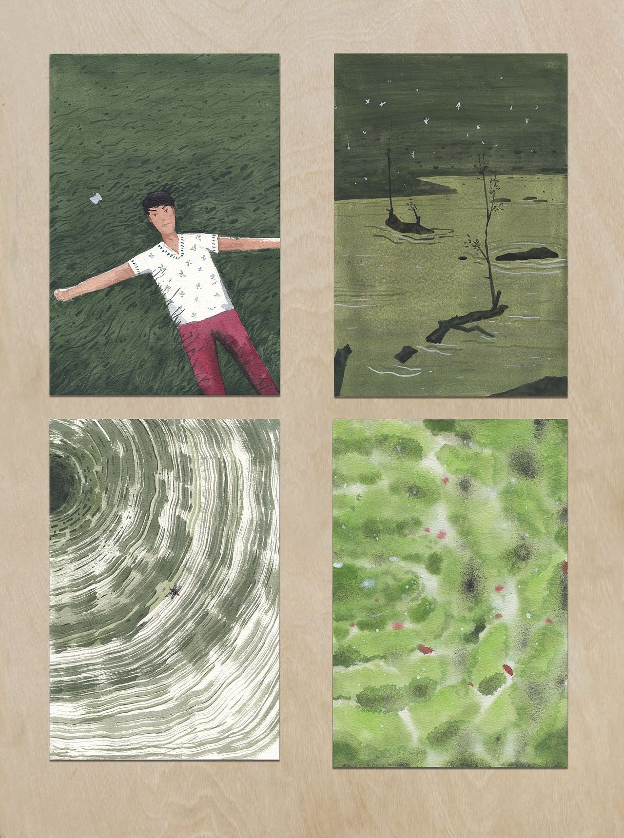 『画本系列』-我的第45本画本-绿色狂想曲主题习作（图ZMzUyNDk3MjIw） - 绘画 - 站酷设计师画画的陈一丘原创素材 - 站酷ZCOOL