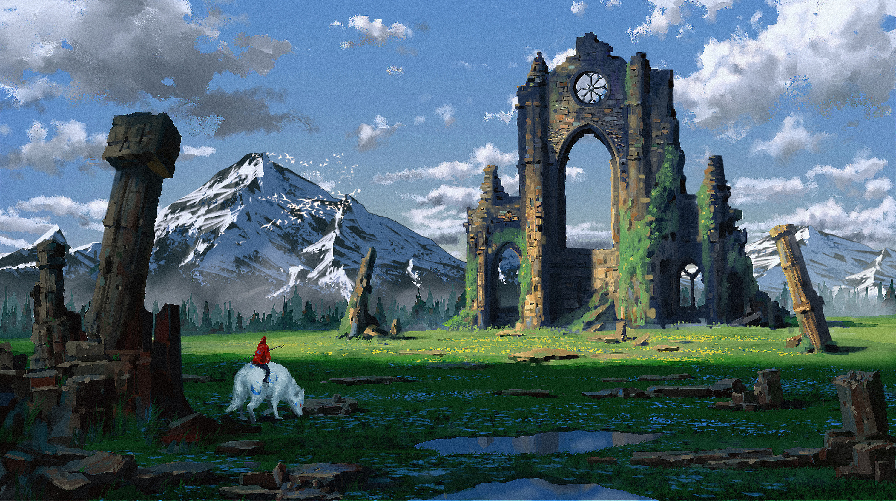 遗迹|插画|游戏原画|到北极看你那熊样 - 原创作品 - 站酷 (zcool)