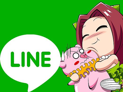 LINE-小魔腰表情设计（个人主页-ZMzIzNDI1NzY=） - 网络表情 - 站酷设计师第lucky原创素材 - 站酷ZCOOL