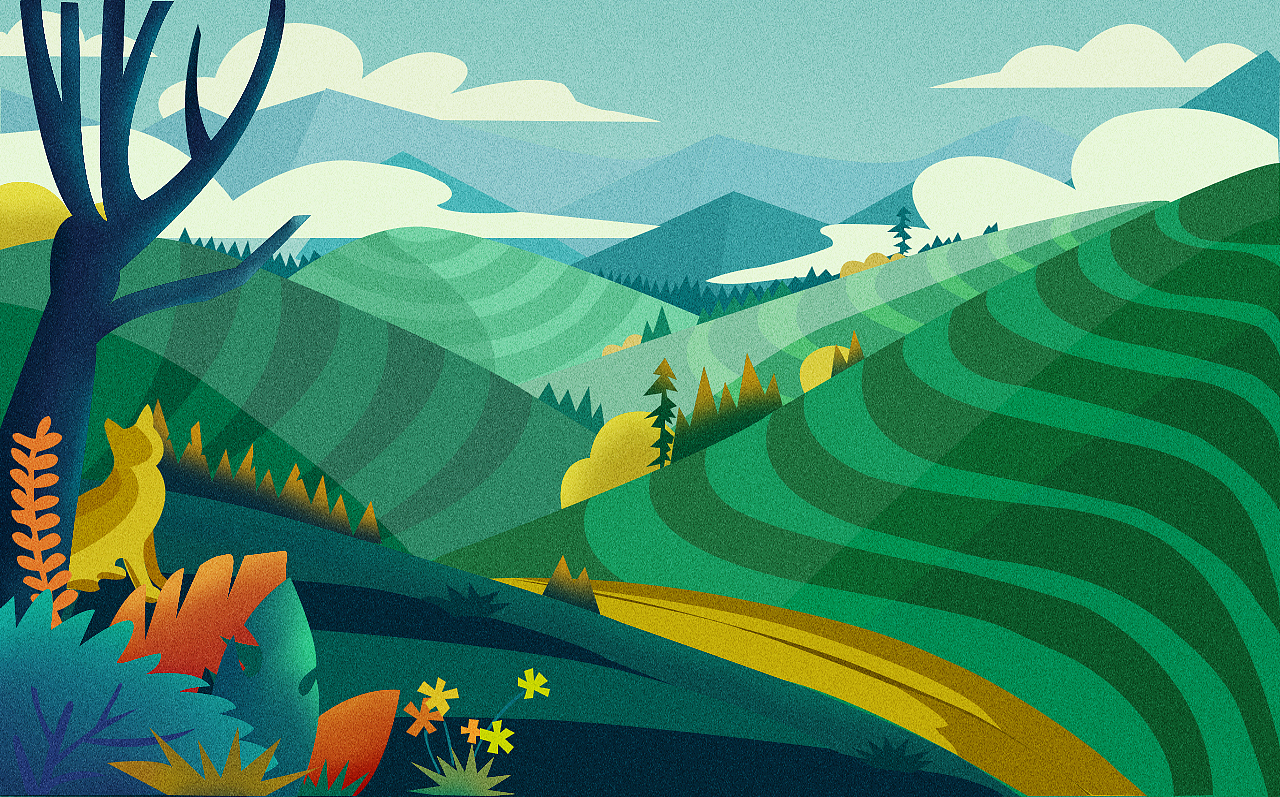 风景（图ZMTQ1MDMzOTE2） - 商业插画 - 站酷设计师盼望作品原创素材 - 站酷ZCOOL