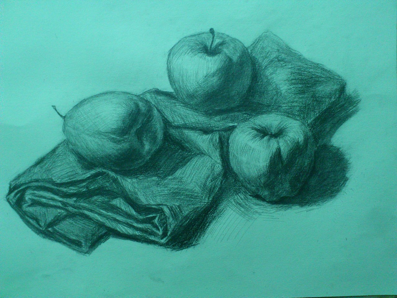 静物分水岭作品,物体开始有了体积