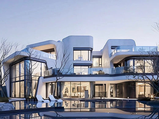 重庆高端别墅的天花板