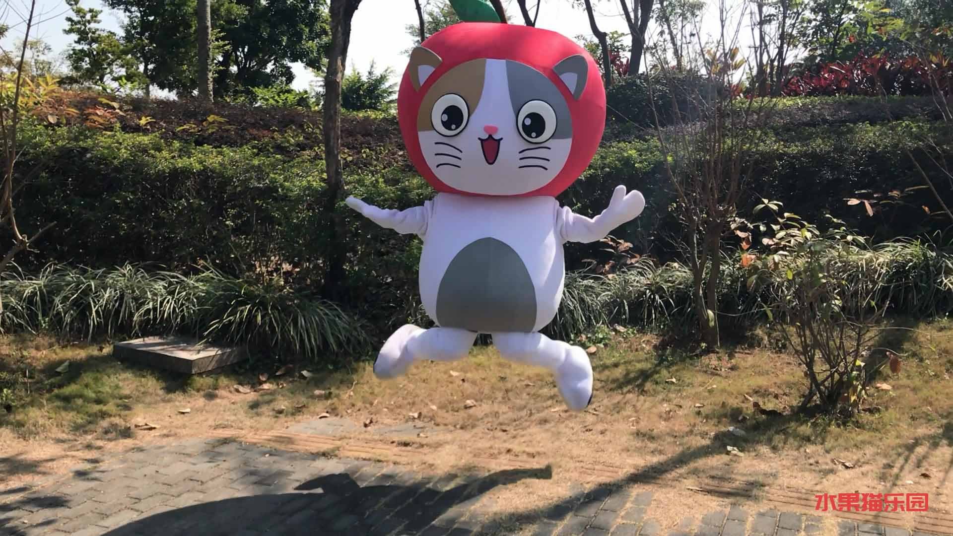 苹果猫人偶--在公园里疯