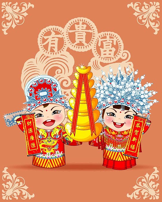 【原创】q版角色设计 金童玉女