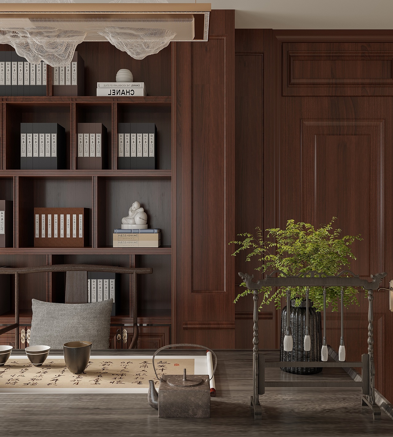 传统美式空间视觉表现（图ZMjU0OTkxMjEy） - 家装设计 - 站酷设计师吉吉CGI原创素材 - 站酷ZCOOL