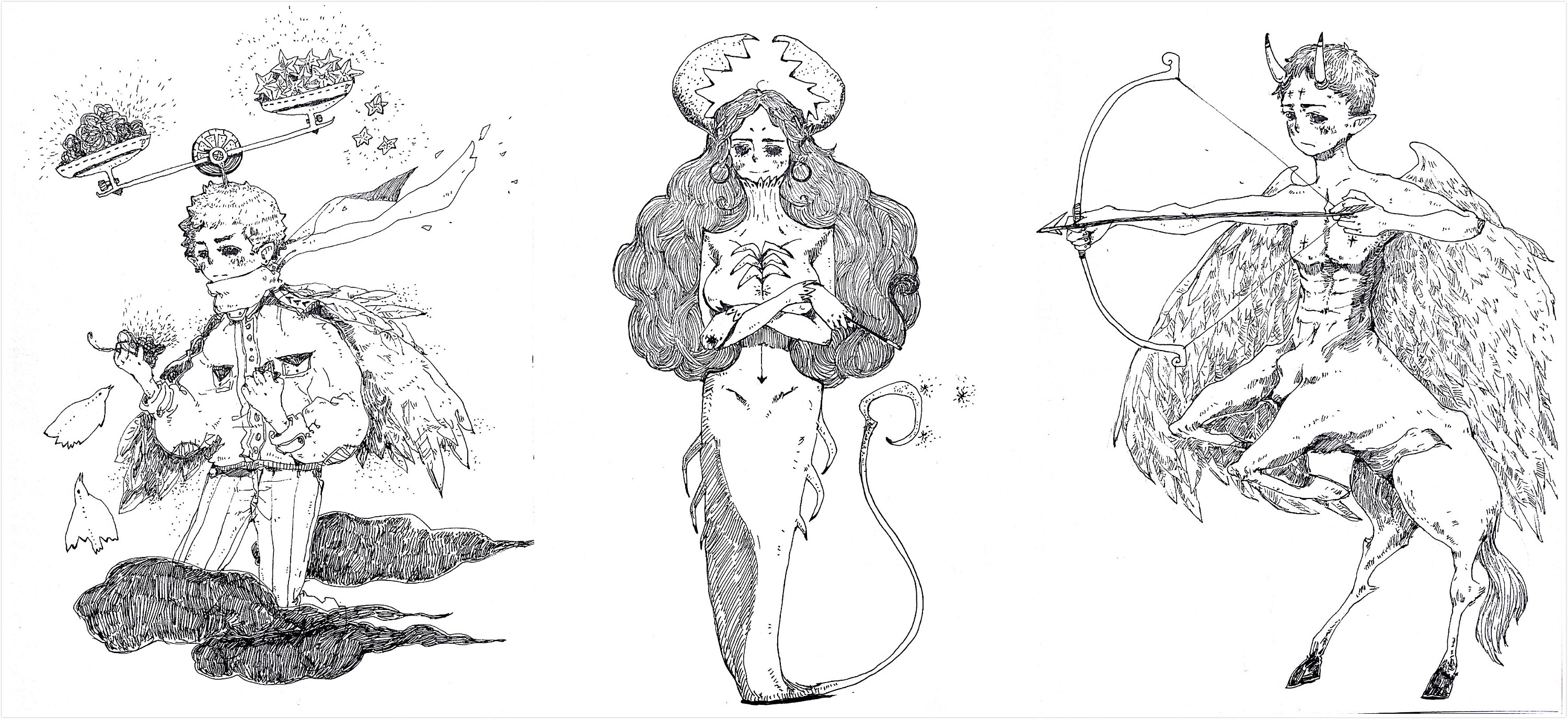 原创-12星座(后6)|插画|插画习作|鲨semo鱼 - 原创作品 - 站酷 (zcool