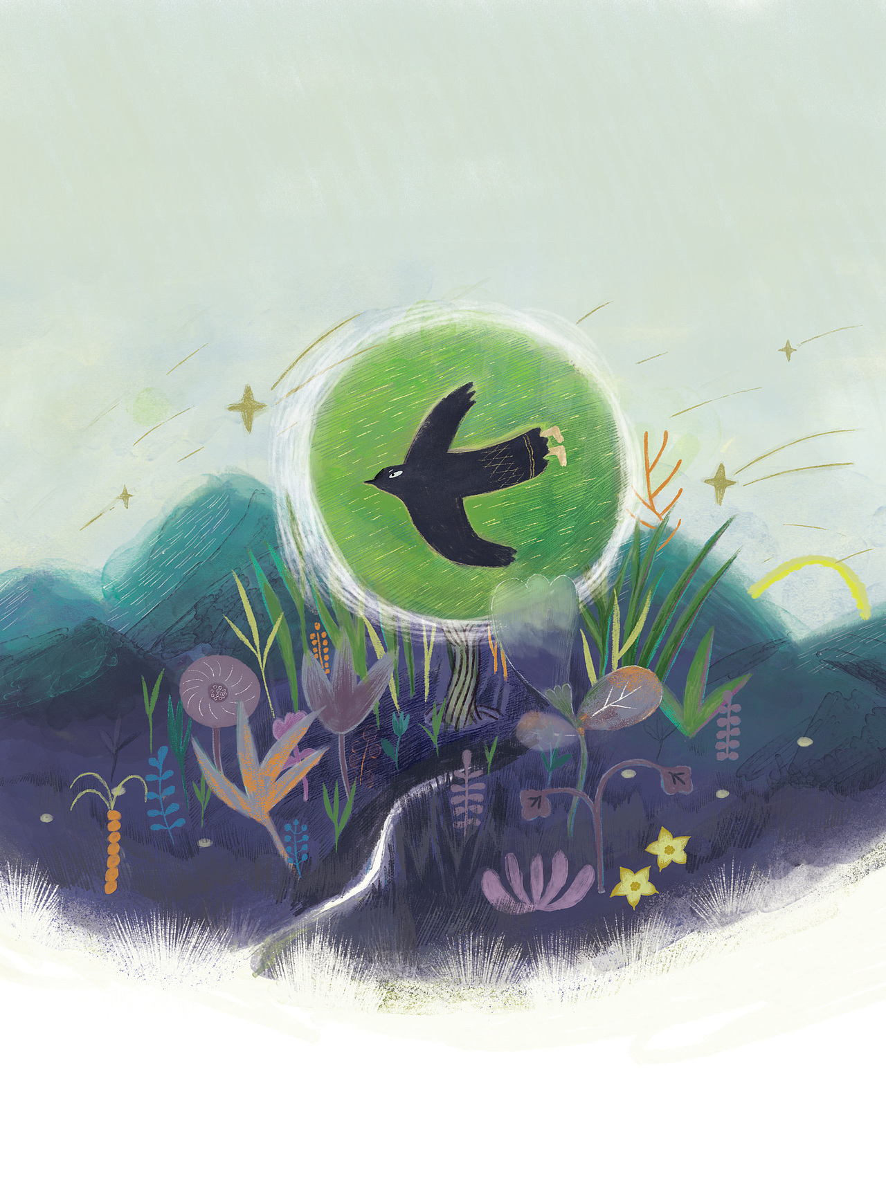 《金子美玲——天空的那头、月亮的歌谣》诗歌配图