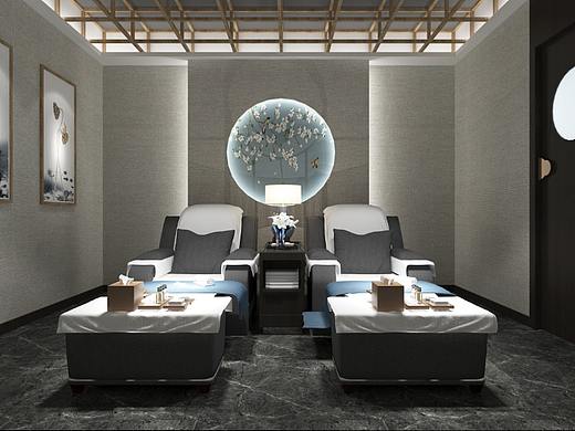 合肥足浴店装修足疗店设计乐享慢妙时光
