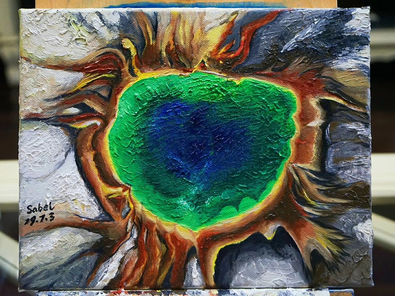 油画X大棱镜湖（图ZMjU1MzA1MDQ0） - 绘画 - 站酷设计师SaBeL13原创素材 - 站酷ZCOOL