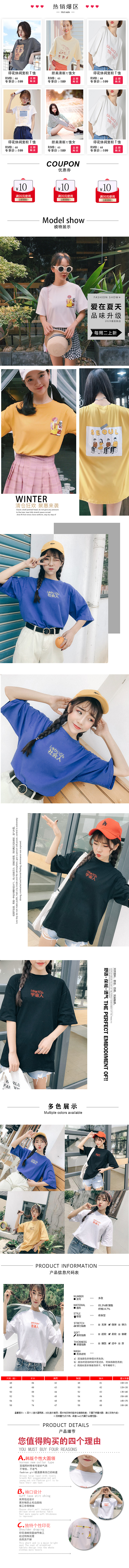 服装男装女装详情页模板电商视觉