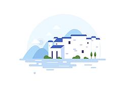 AI临摹——江南水乡风景插画绘制