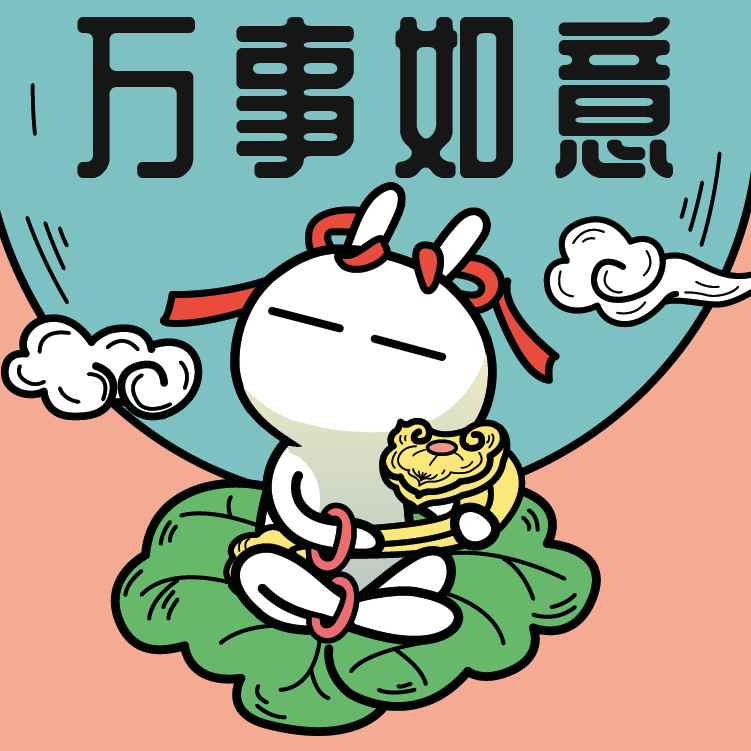 tuzki小图|插画|其他插画|一根鸡毛飞上天 - 原创