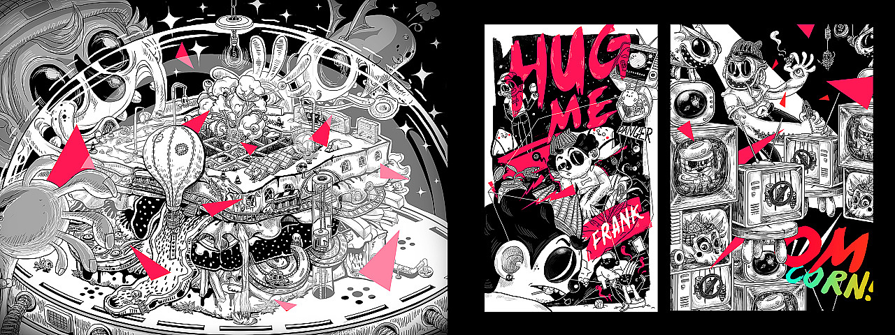 2019造物节xAlibabaDesign公益车游之神秘的惊奇宇宙（图ZMTc2MjM5NDA4） - 商业插画 - 站酷设计师披萨边儿原创素材 - 站酷ZCOOL