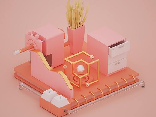 办公文具小场景