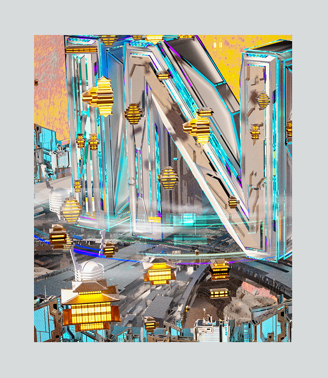 中秋国庆活动海报酒吧c4d（图ZMjI2ODkyMTY0） - 场景 - 站酷设计师yessu原创素材 - 站酷ZCOOL