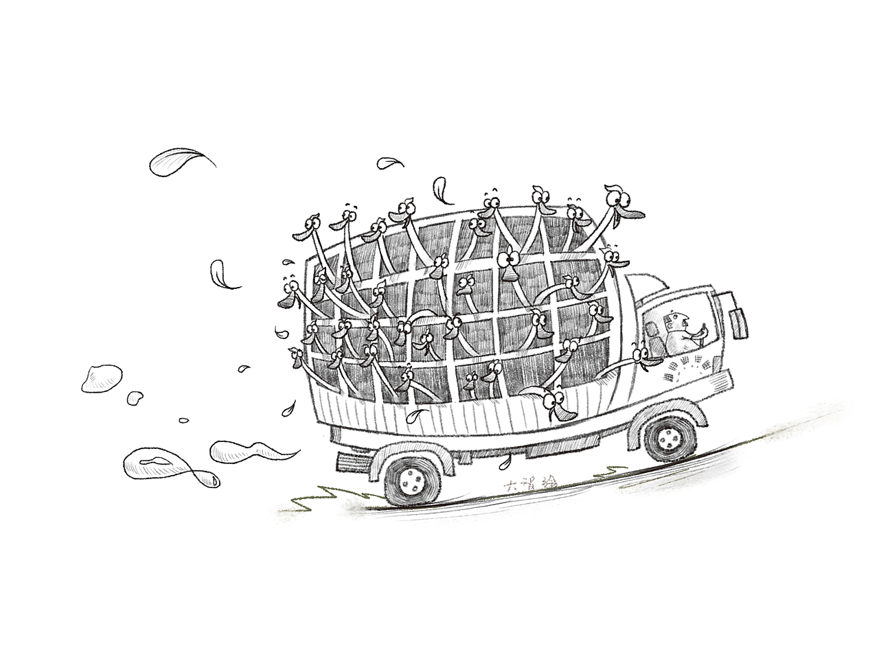 儿童插画素描作品（图ZNzU2MDA0NjA=） - 儿童插画 - 站酷设计师大智动画原创素材 - 站酷ZCOOL