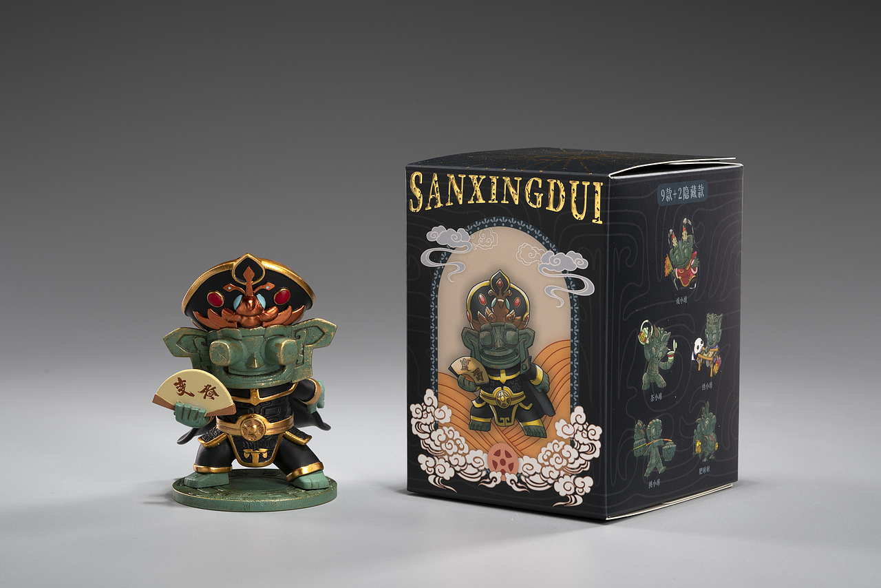 三星堆-川蜀小堆盲盒设计