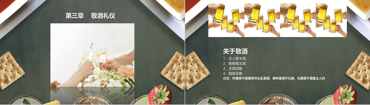 精美实用商务社交职场礼仪餐桌礼仪培训PPT模板