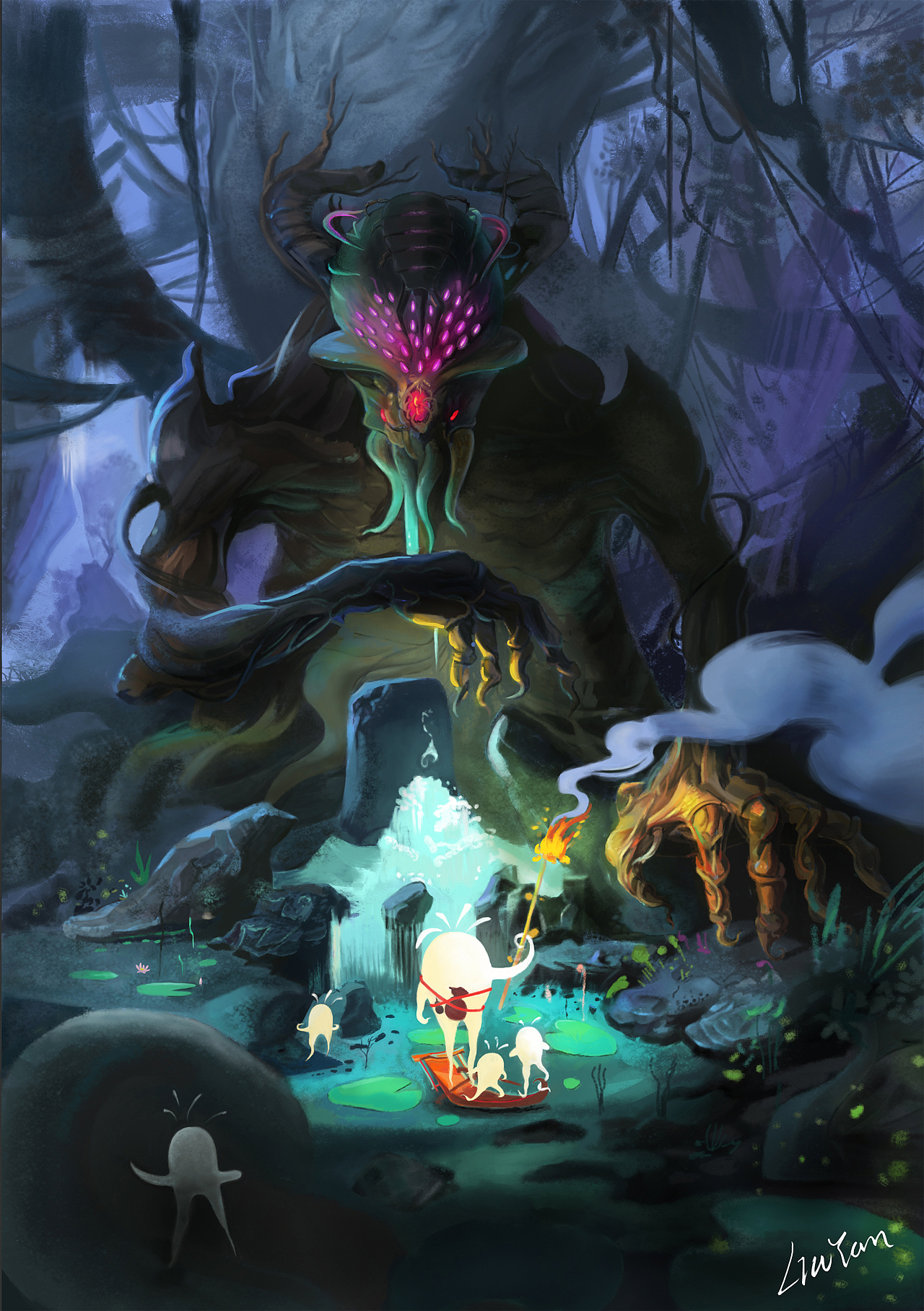 魔幻场景临摹|插画|创作习作|你本来就很好_临摹作品-站酷zcool