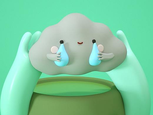 个人原创IP | 站酷盲盒形象设计大赛-火火山与小云云