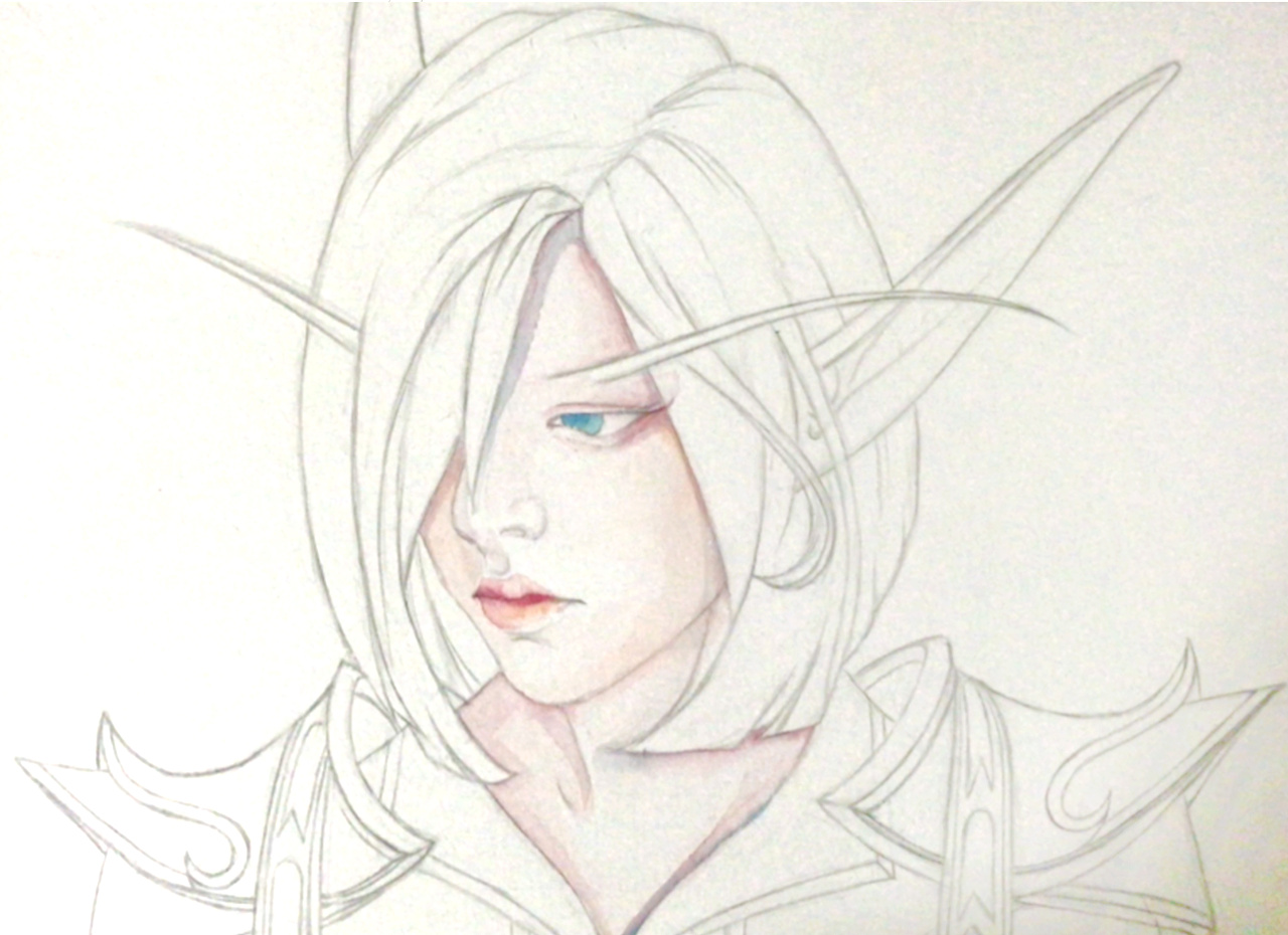 画一只我心中的血精灵