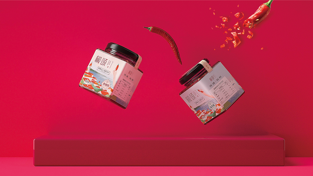【椒颂·秘制辣椒酱】核桃VI品牌形象设计（图ZMTgyMzE0OTgw） - 品牌 - 站酷设计师核桃设计原创素材 - 站酷ZCOOL