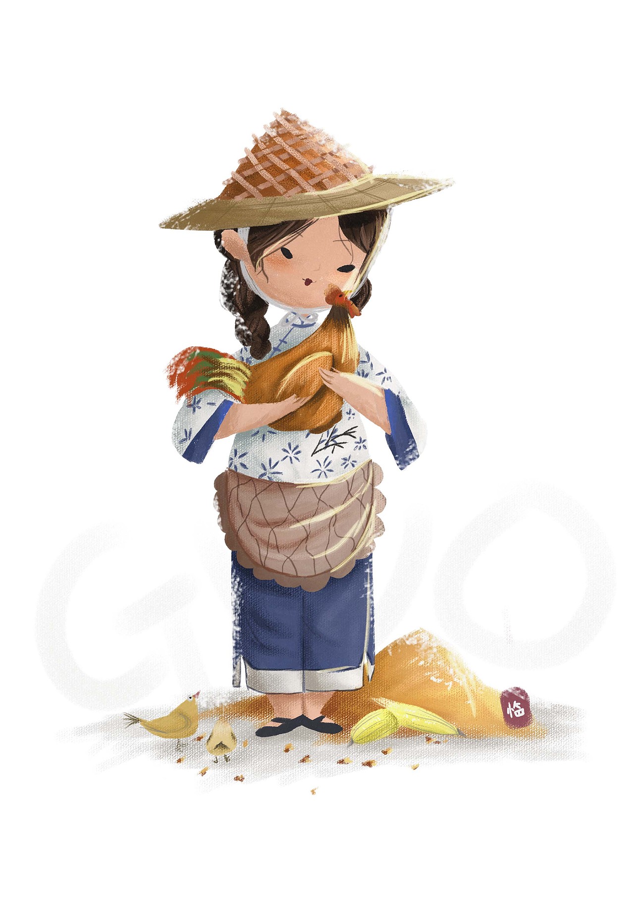 自给自足农村女孩