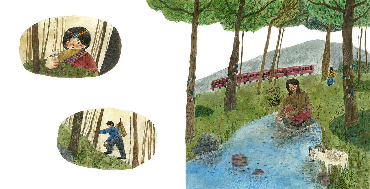 西藏旅人书绘画版（图ZMzIyMDM3MzEy） - 绘本 - 站酷设计师沐目咩原创素材 - 站酷ZCOOL