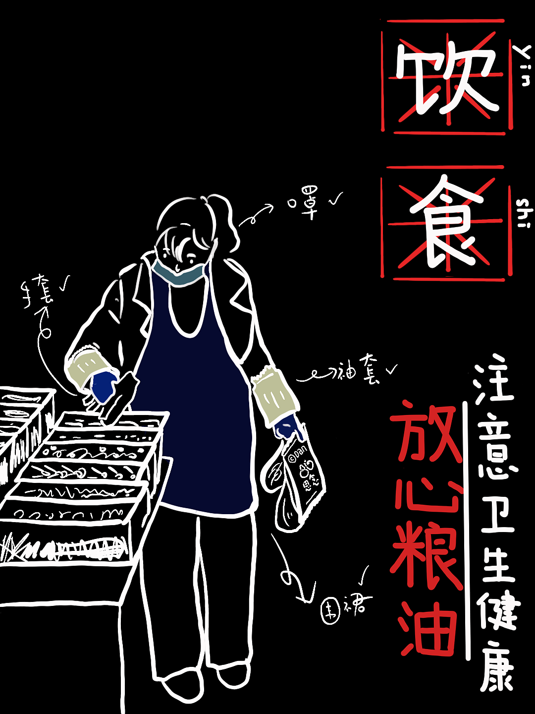 去年的防疫海报（图ZMjUzODgxNDUy） - 创作习作 - 站酷设计师蛋一个原创素材 - 站酷ZCOOL