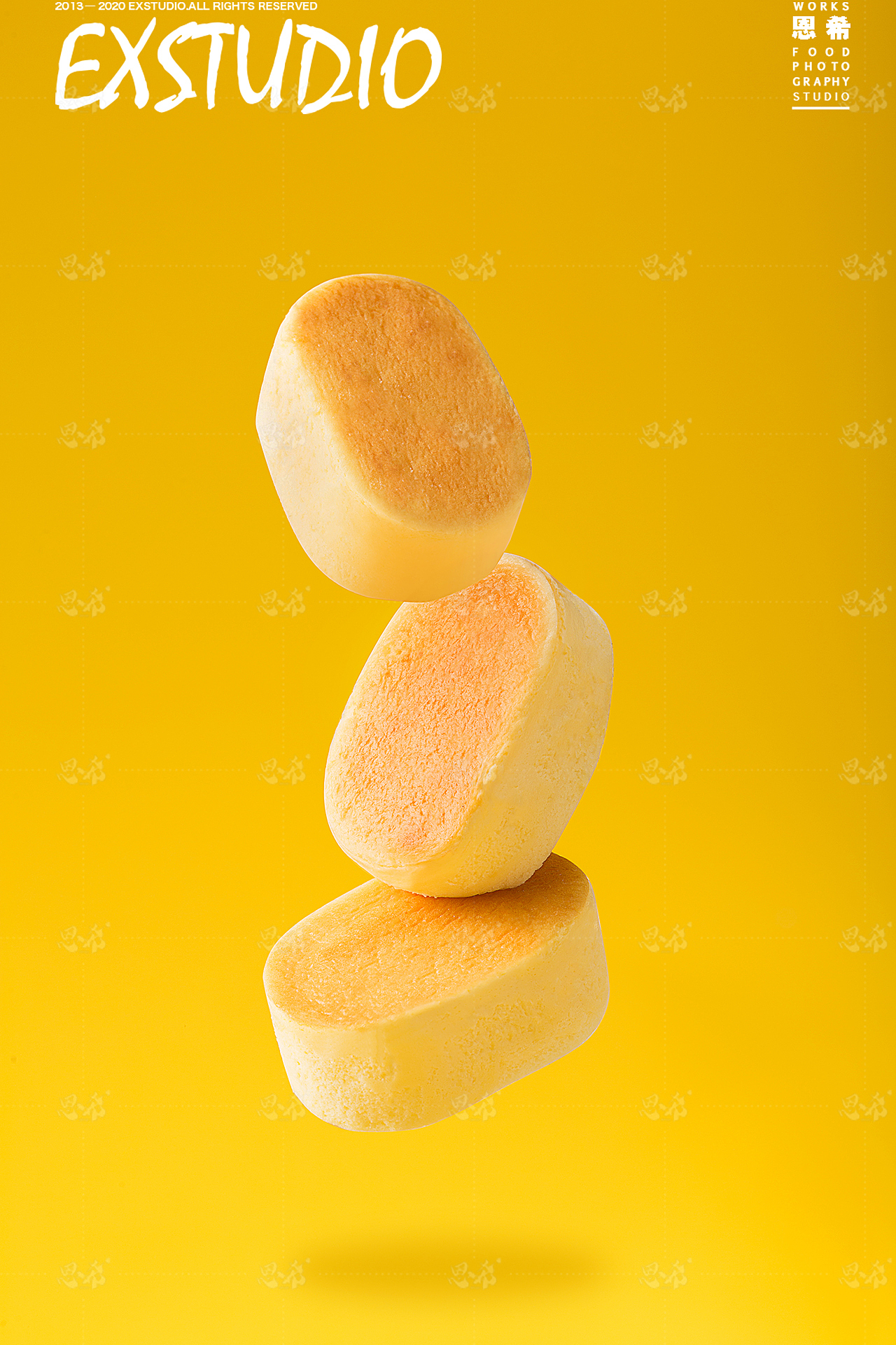 食品拍摄——半熟芝士蛋糕