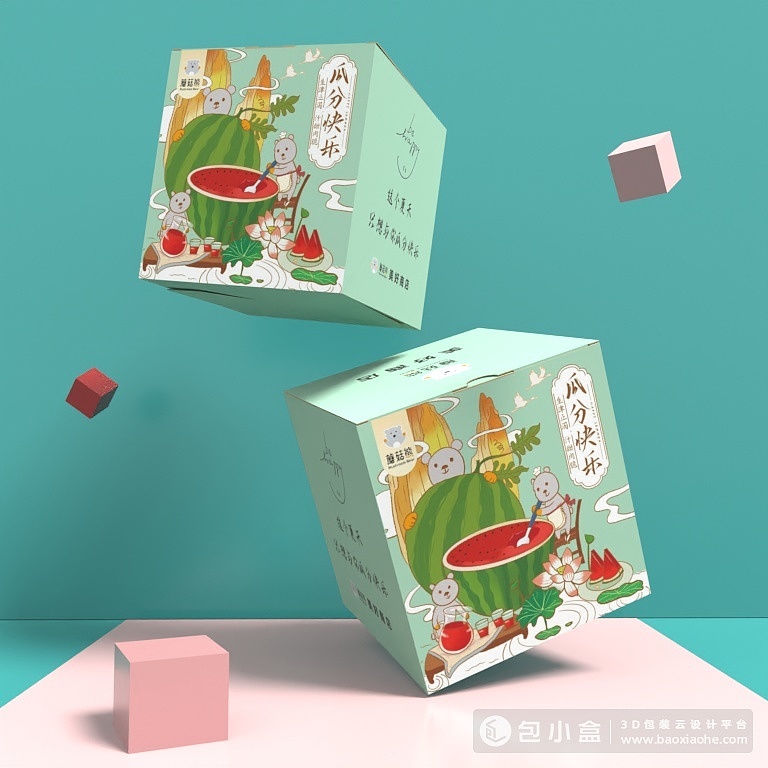 西瓜包装（图ZMjc0NjgxNjcy） - 商业插画 - 站酷设计师我是陈大星原创素材 - 站酷ZCOOL