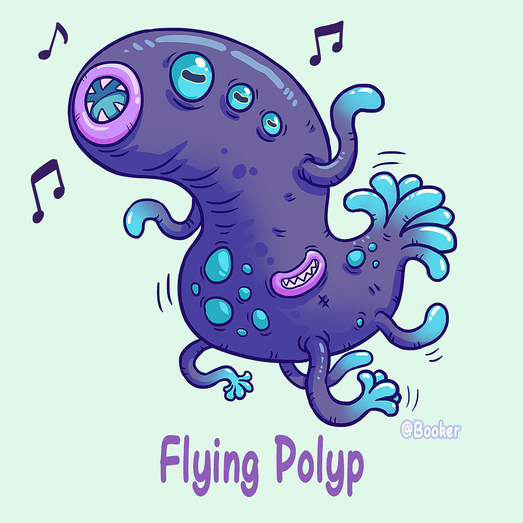 原创卡通版克苏鲁插画