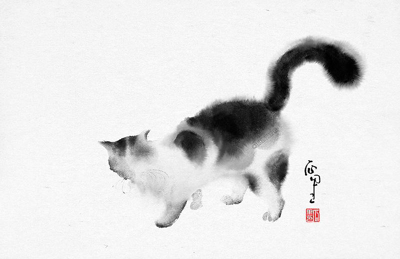 《瓜里撸猫》（图ZMjAwOTY4ODA4） - 创作习作 - 站酷设计师瓜里瓜里瓜里原创素材 - 站酷ZCOOL