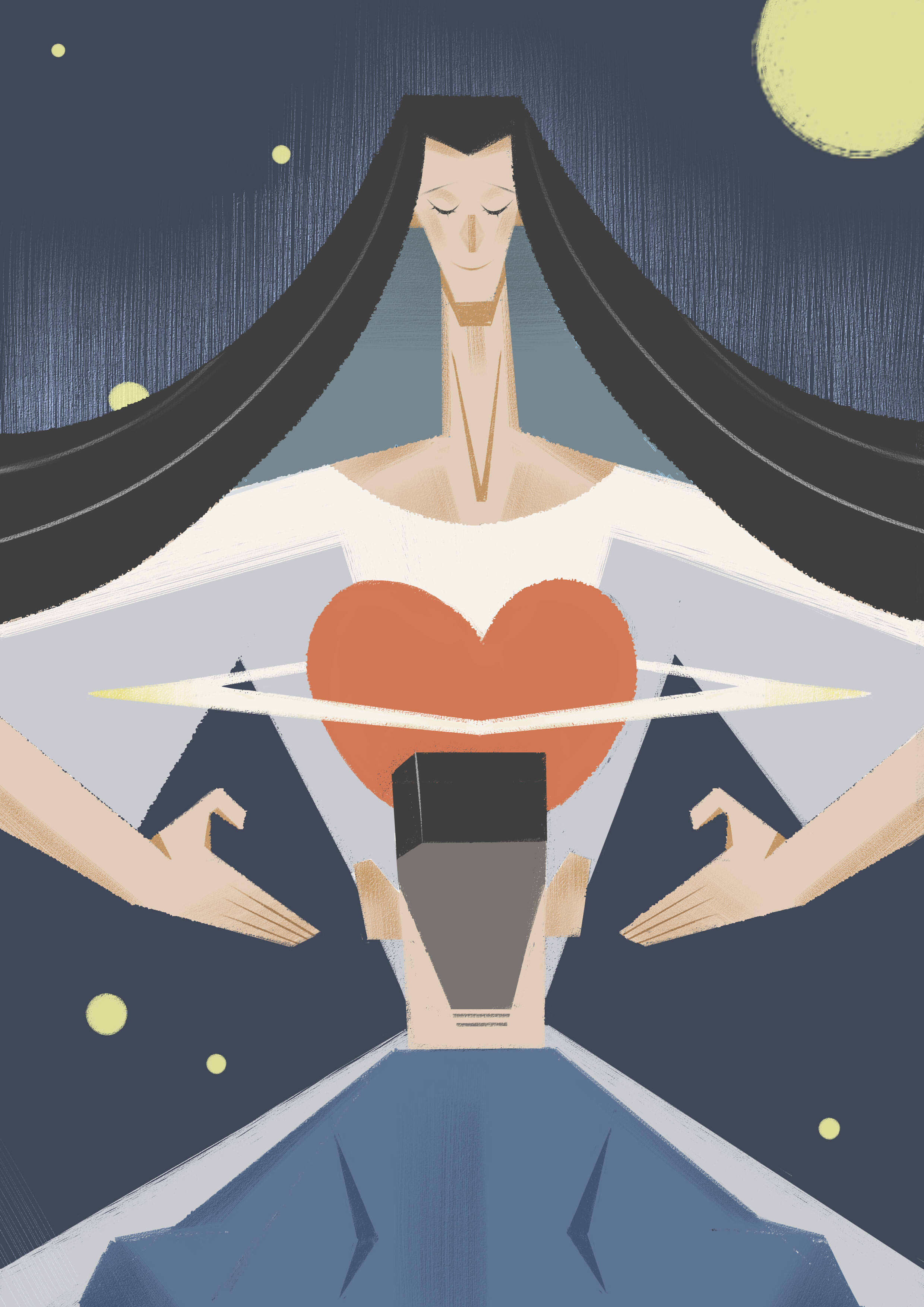 《21世纪的时尚先生》主题插画