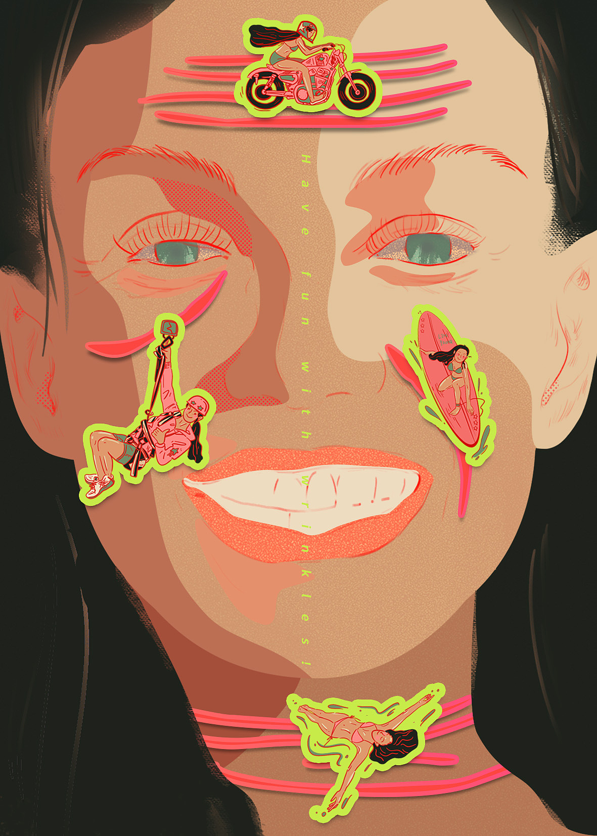 Fun with wrinkles?。ò櫦y也可以性感和可愛（圖ZMTc2NDA0MzU2） - 創(chuàng)作習(xí)作 - 站酷設(shè)計(jì)師粉頭發(fā)annine原創(chuàng)素材 - 站酷ZCOOL