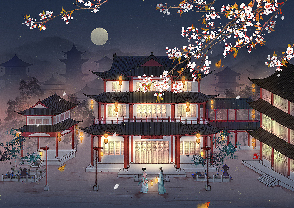 小阁何须春|插画|商业插画|无轩花莳记 - 原创作品 - 站酷 (zcool)