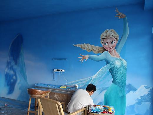 墙绘——冰雪奇缘